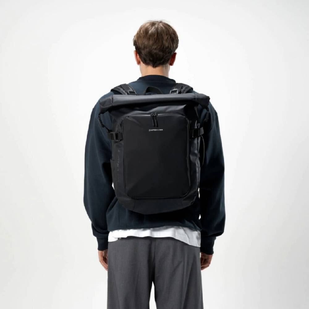 ﻿Kpten & Son Everyday Set Lisbon Duffle All Black Saisonale Angebote