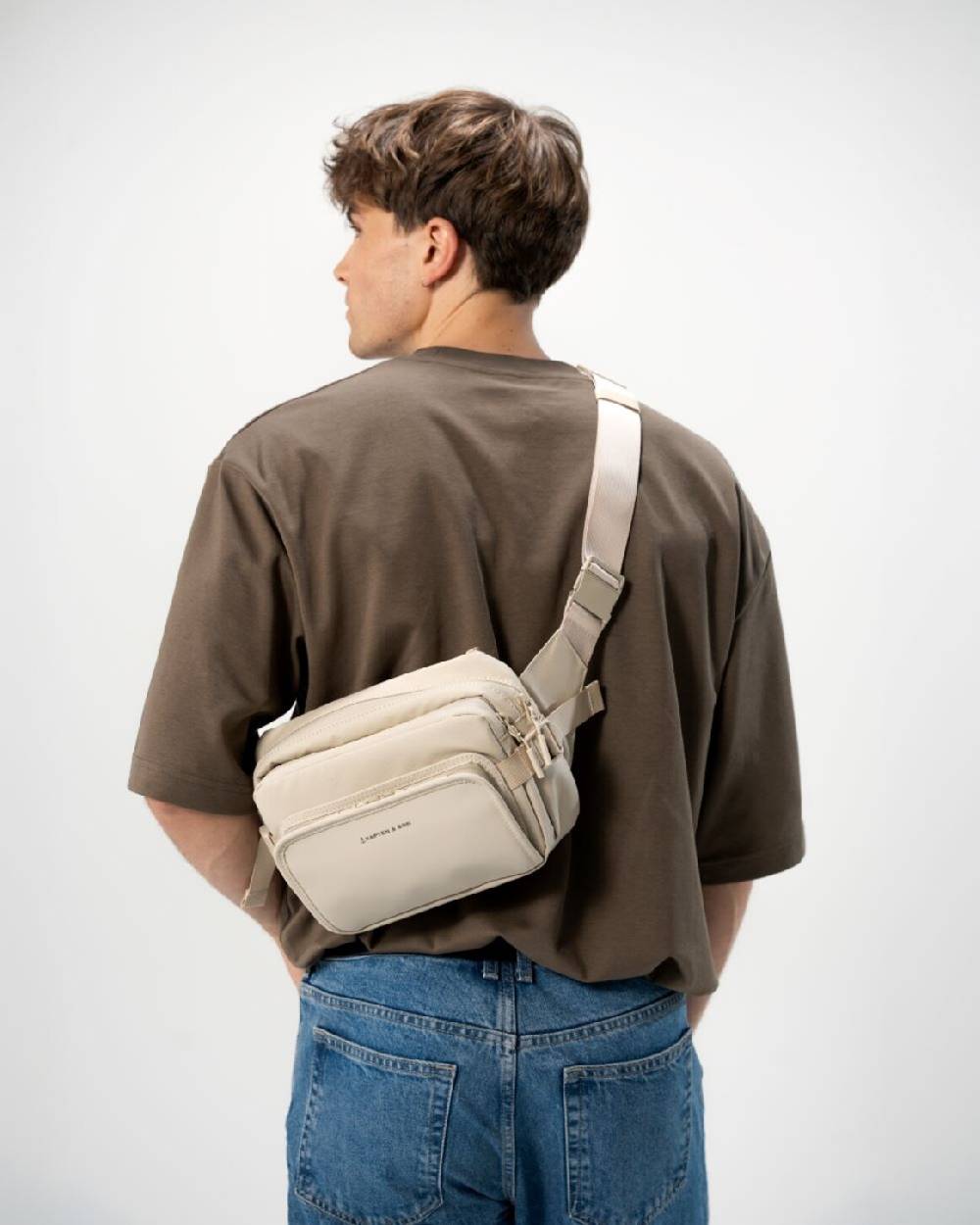 Kpten & Son Lisbon Crossbody Sandstone Flash Sale
