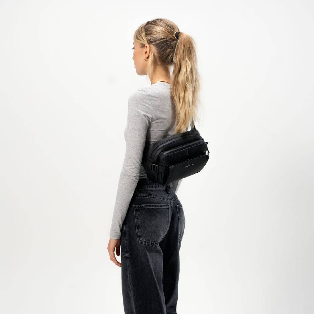 Kpten & Son Lisbon Crossbody All Black Begrenztes Angebot