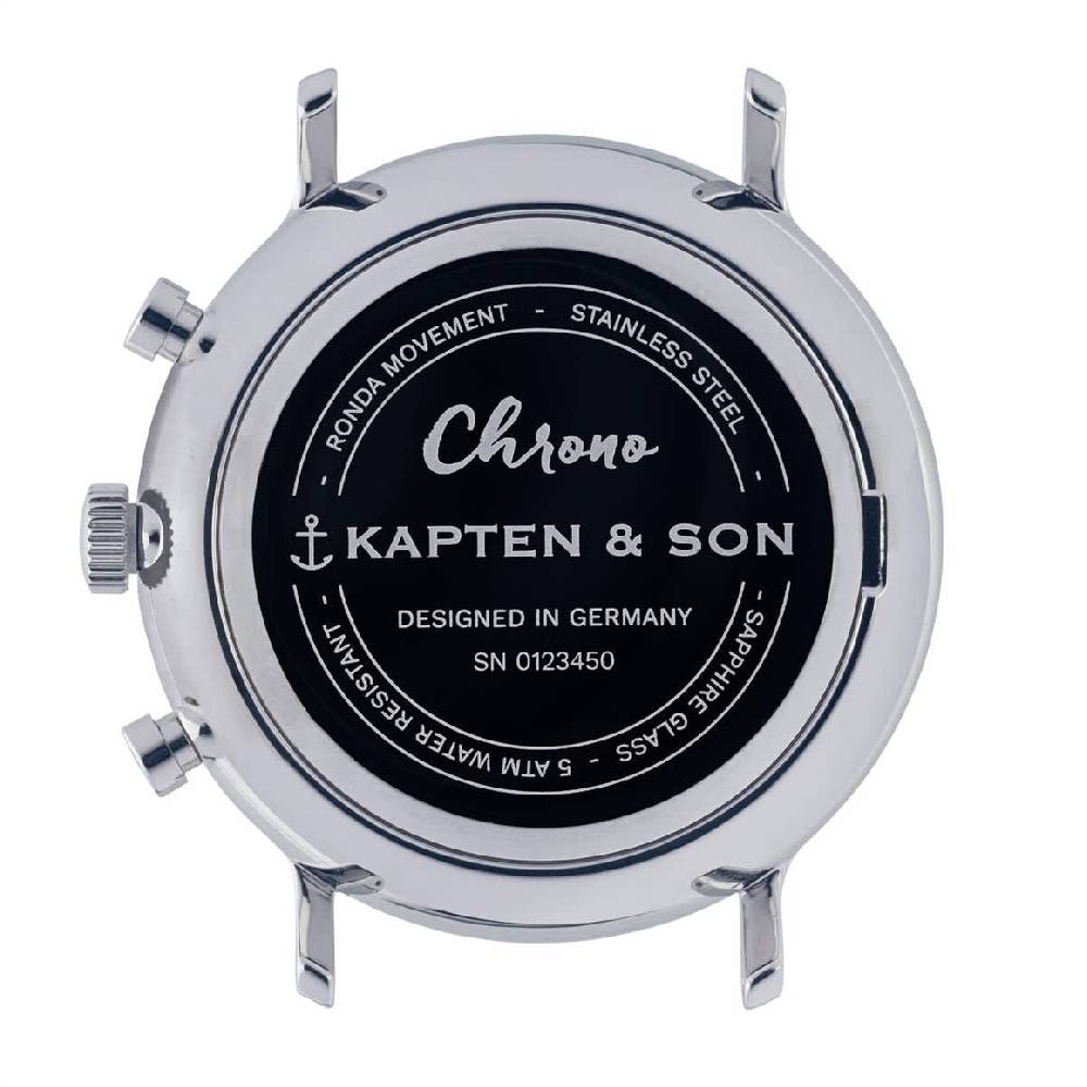Kpten & Son Chrono Small Silver Steel Zeitlich begrenztes Angebot