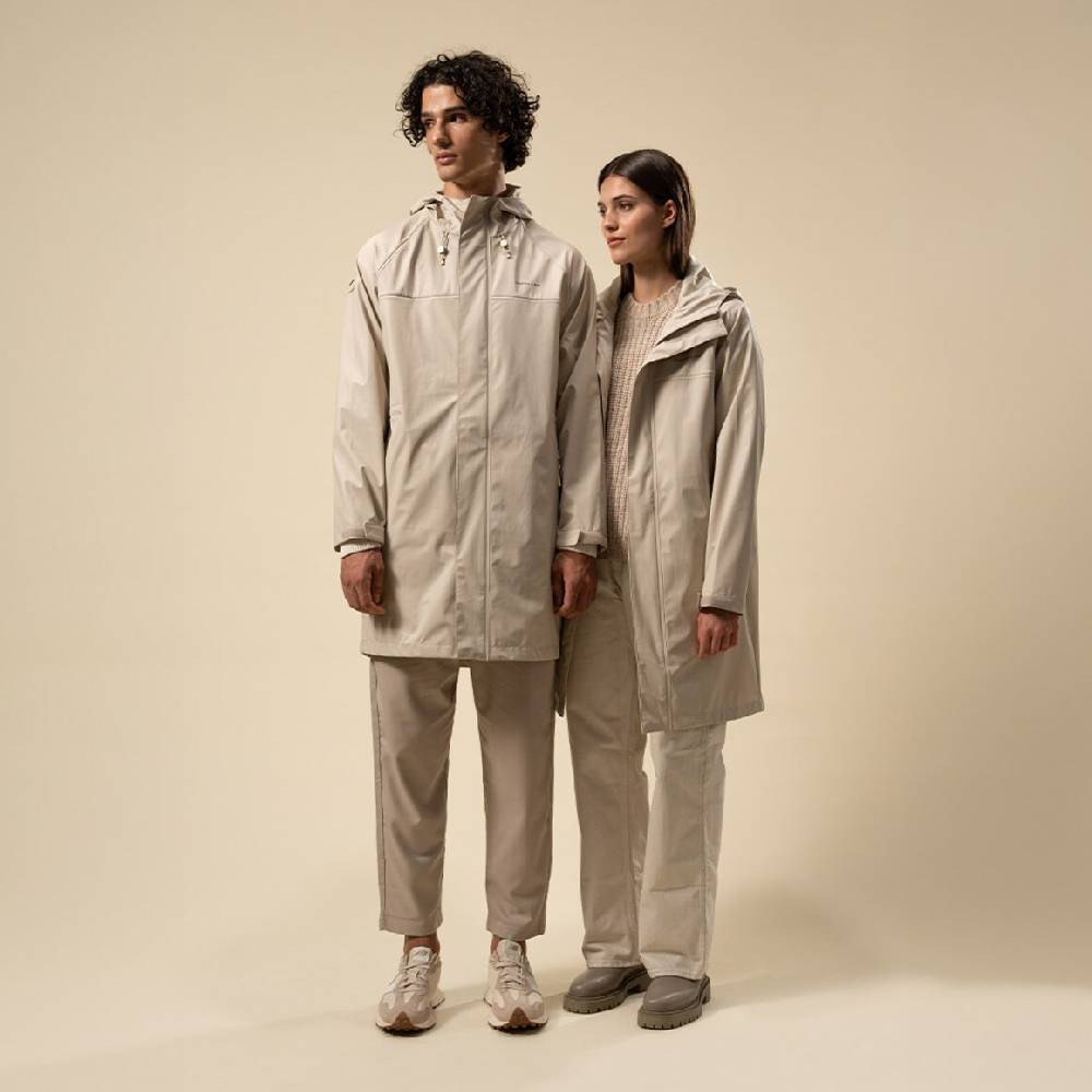 Kpten & Son Everyday Rain Jacket Long Sandstone Bis zu 50% Rabatt