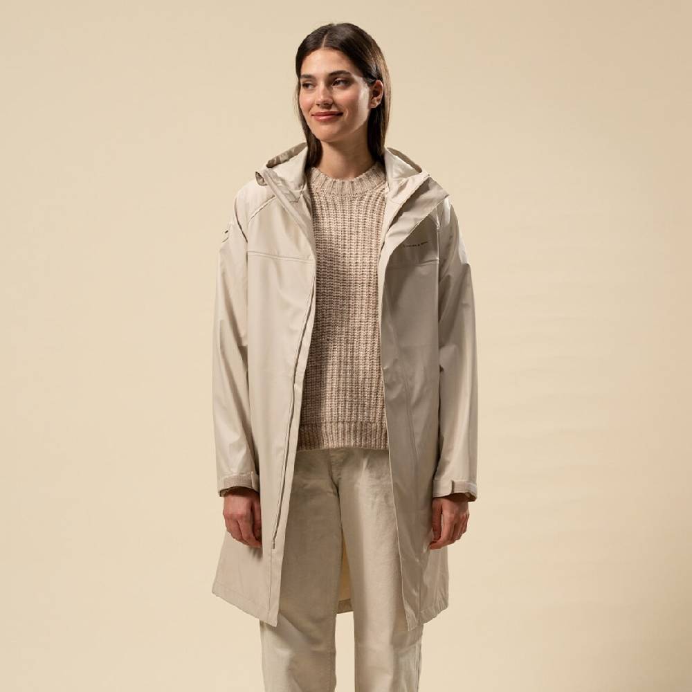 Kpten & Son Everyday Rain Jacket Long Sandstone Bis zu 50% Rabatt