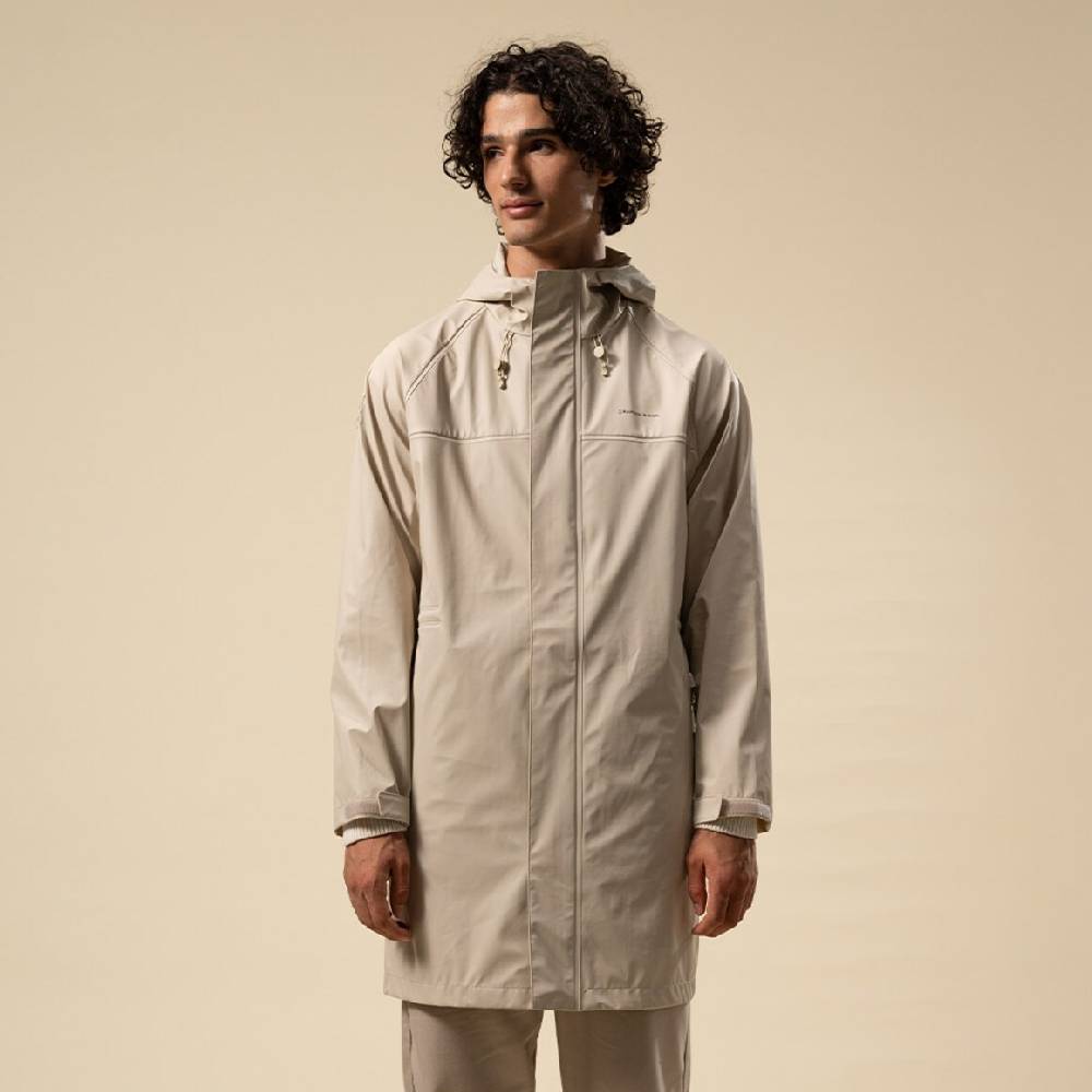 Kpten & Son Everyday Rain Jacket Long Sandstone Bis zu 50% Rabatt