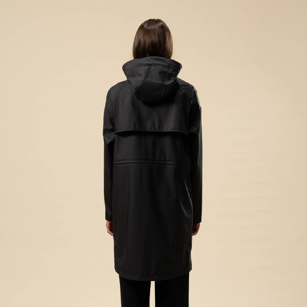 Kpten & Son Everyday Rain Jacket Long Midnight Black Bis zu 60% Rabatt
