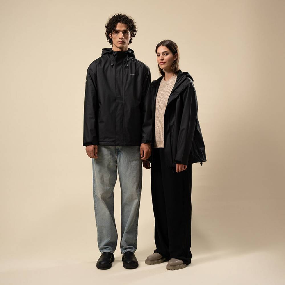 Kpten & Son Everyday Rain Jacket Short Midnight Black Bis zu 65% Rabatt