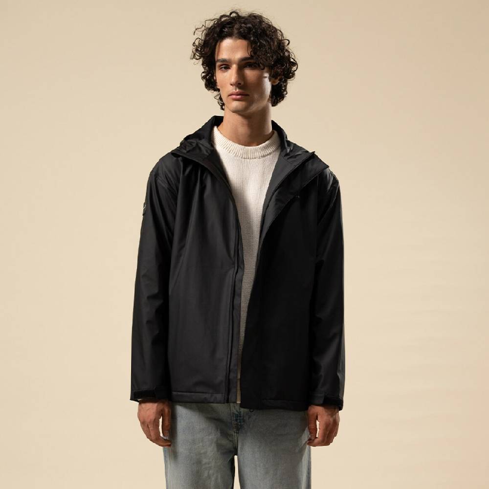 Kpten & Son Everyday Rain Jacket Short Midnight Black Bis zu 65% Rabatt
