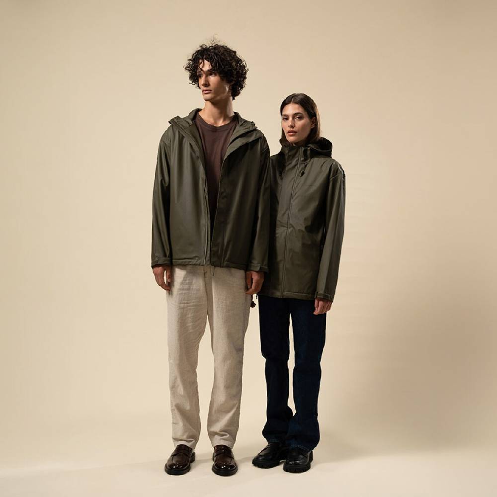 Kpten & Son Everyday Rain Jacket Short Forest Green Discount Store für neue Produkte