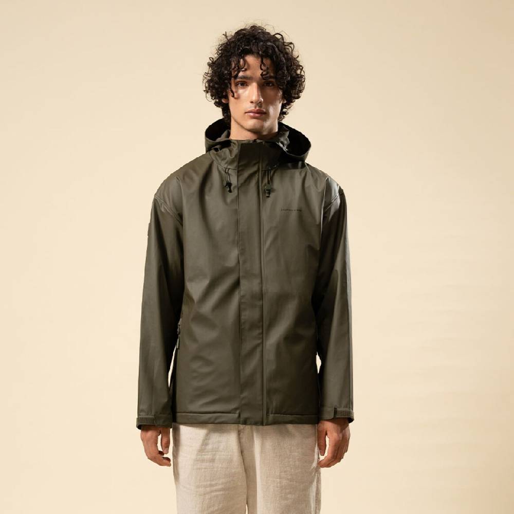 Kpten & Son Everyday Rain Jacket Short Forest Green Discount Store für neue Produkte