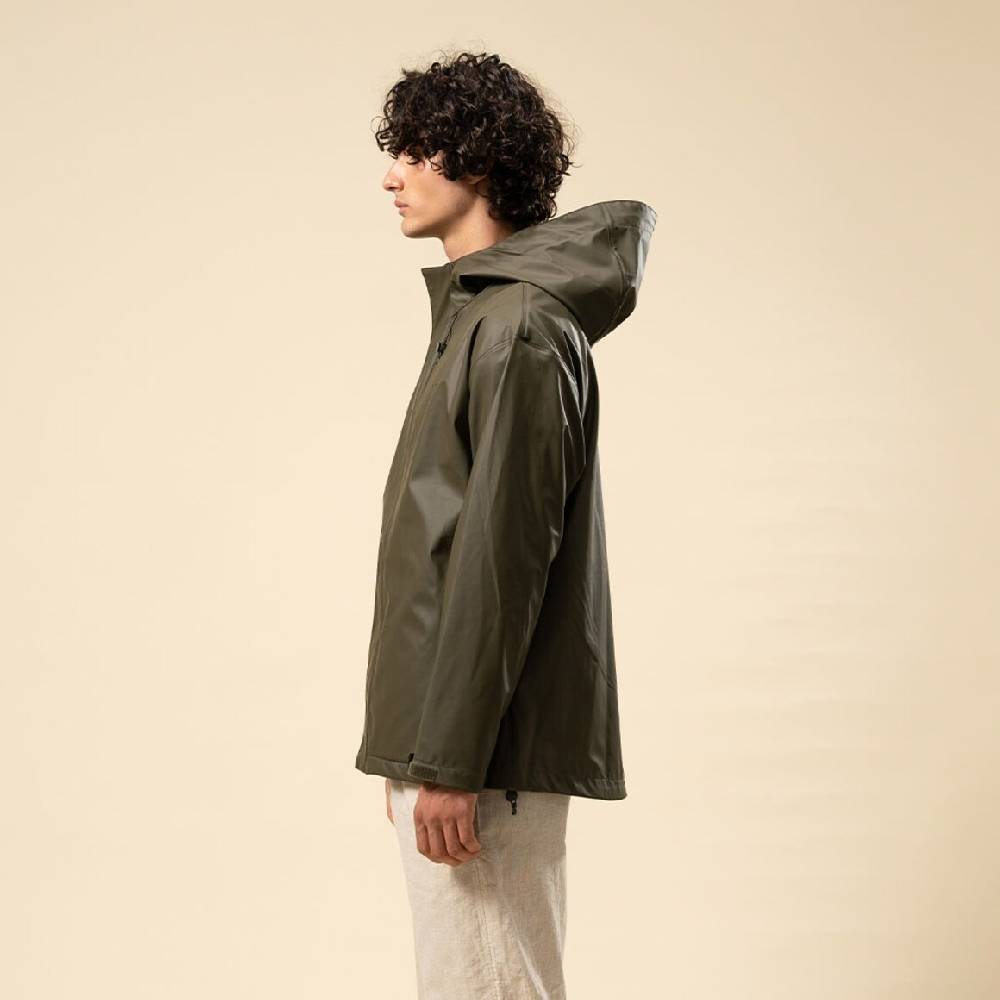 Kpten & Son Everyday Rain Jacket Short Forest Green Discount Store für neue Produkte