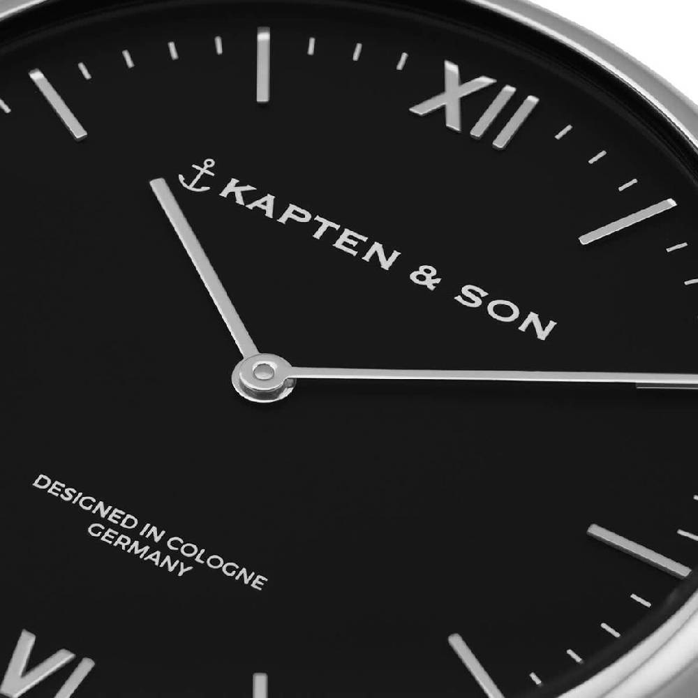 Kpten & Son Campus Small Silver Black Mesh Black Friday Preise