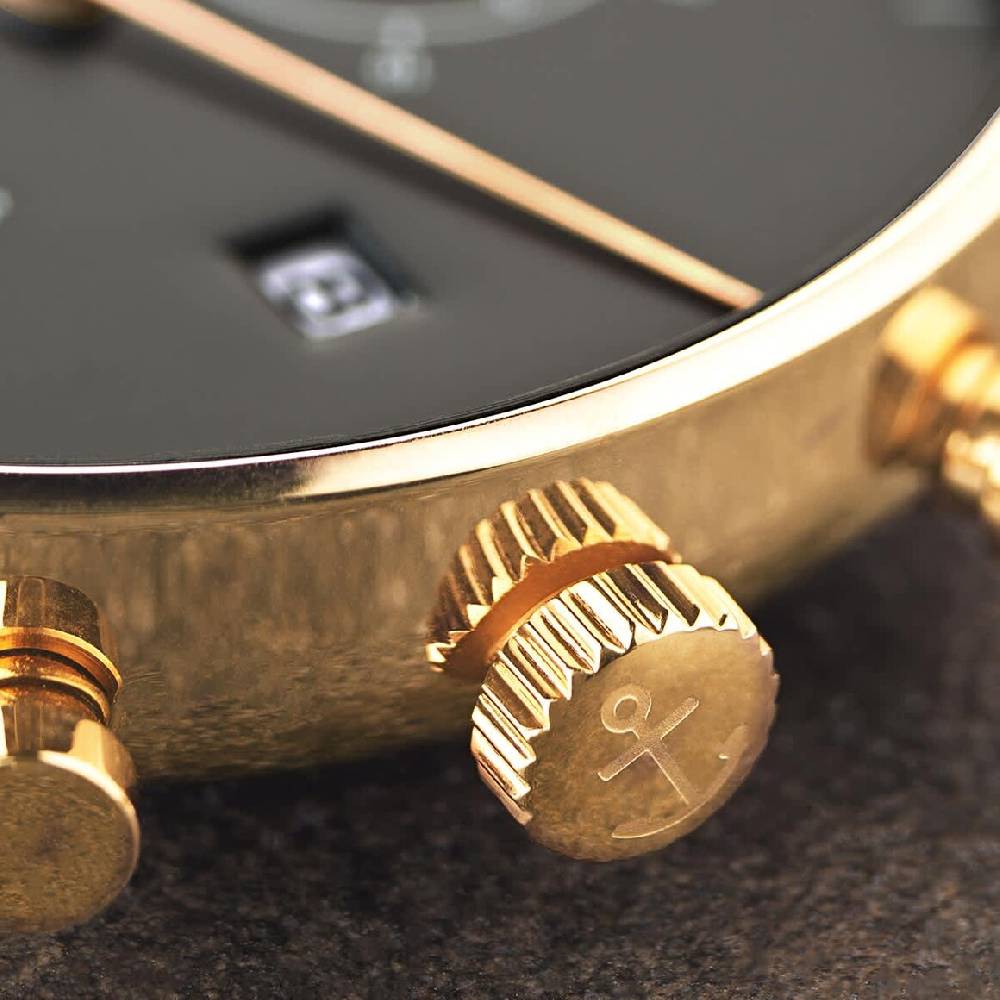 Kpten & Son Chrono Gold Black Steel Im Verkauf