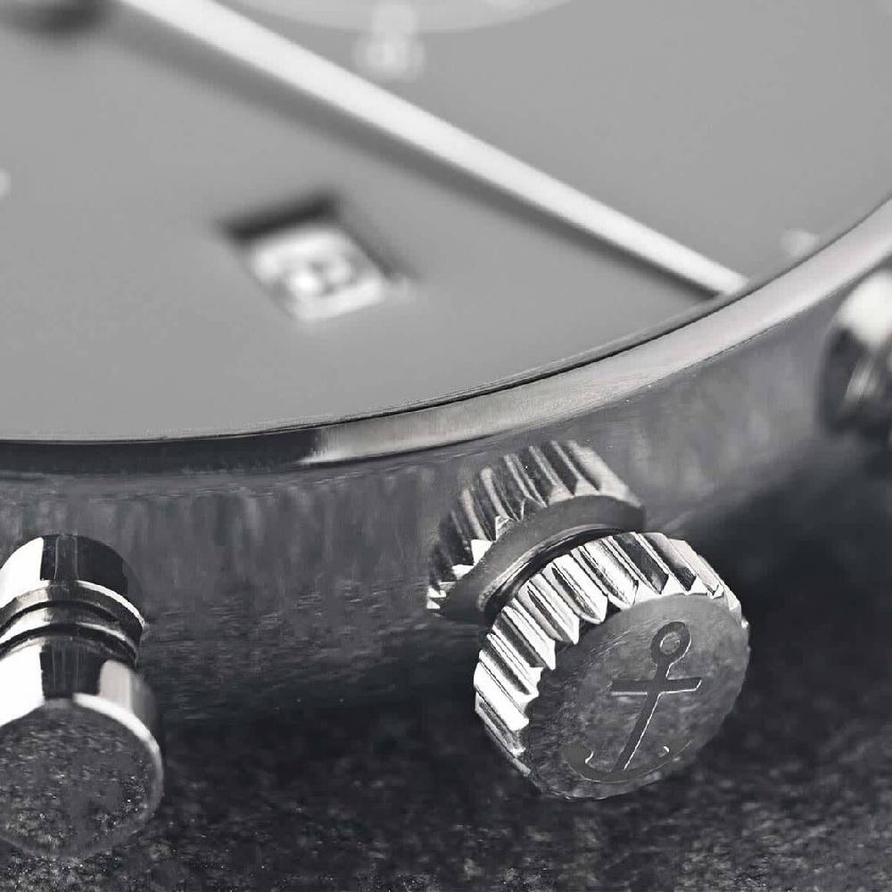 Kpten & Son Chrono Silver Black Steel 2025