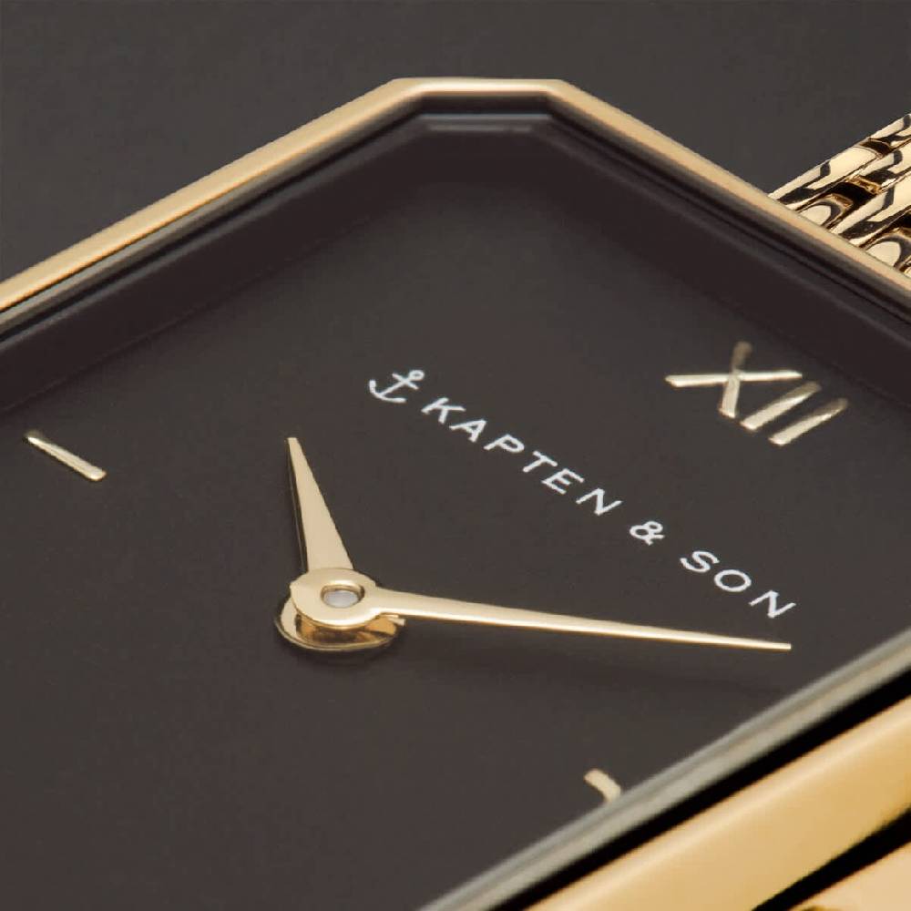 Kpten & Son Grace Gold Black Woven Steel Verkauf