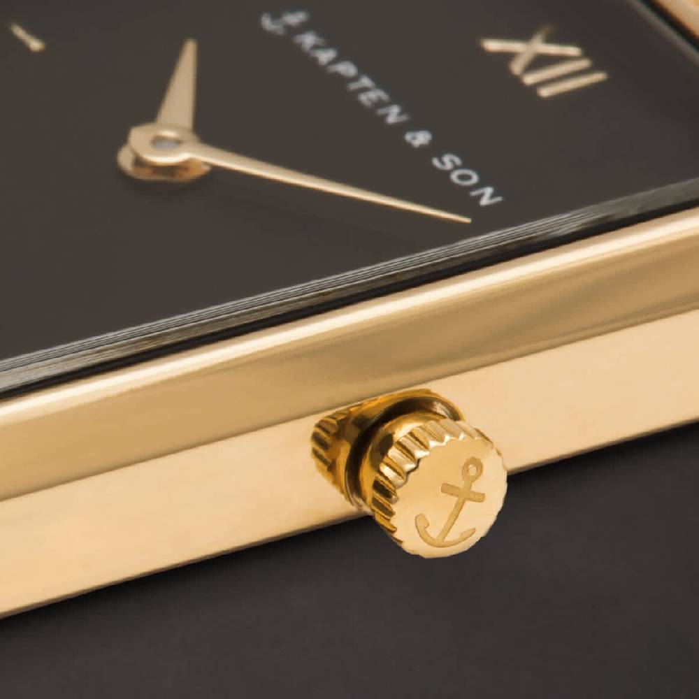 Kpten & Son Grace Gold Black Woven Steel Verkauf