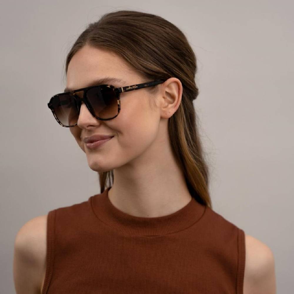 Kpten & Son Zurich Oversize Crystal Tortoise Brown Lagerräumung