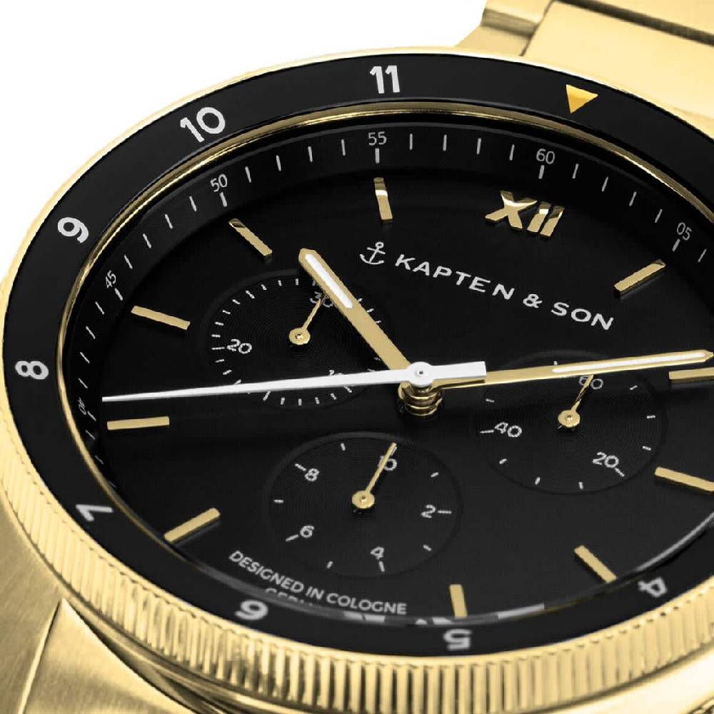 Kpten & Son Rise Gold Black Steel Sonderangebot der Fabrik