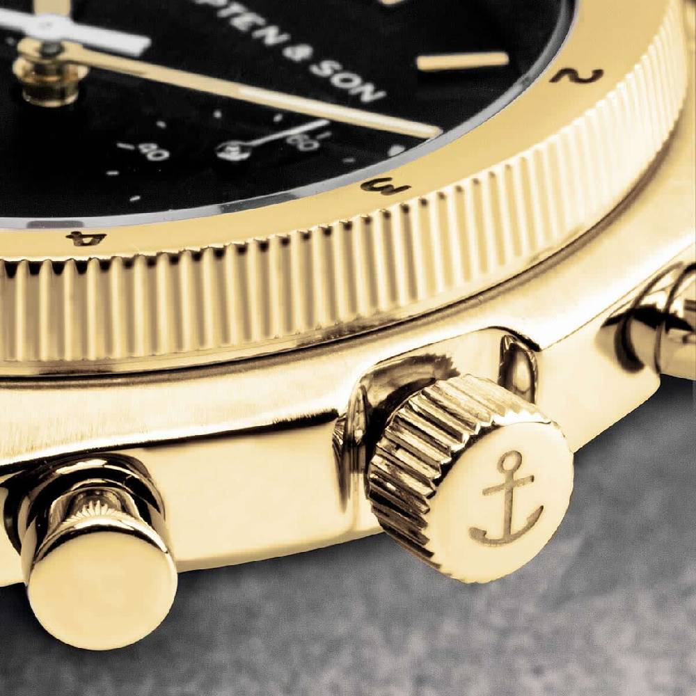 Kpten & Son Rise Small Gold Black Steel Discount Store für neue Produkte