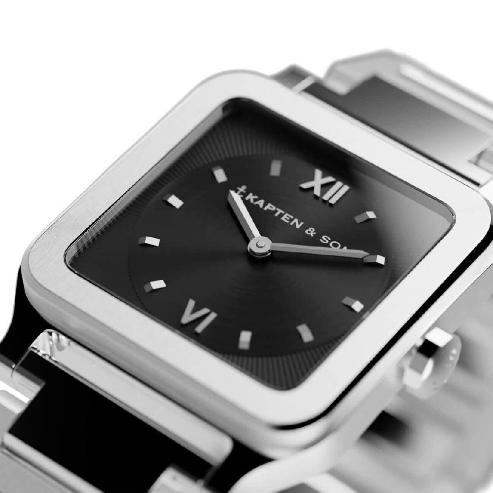 Kpten & Son Tresor Silver Black Bold Steel Kostenloser Versand international