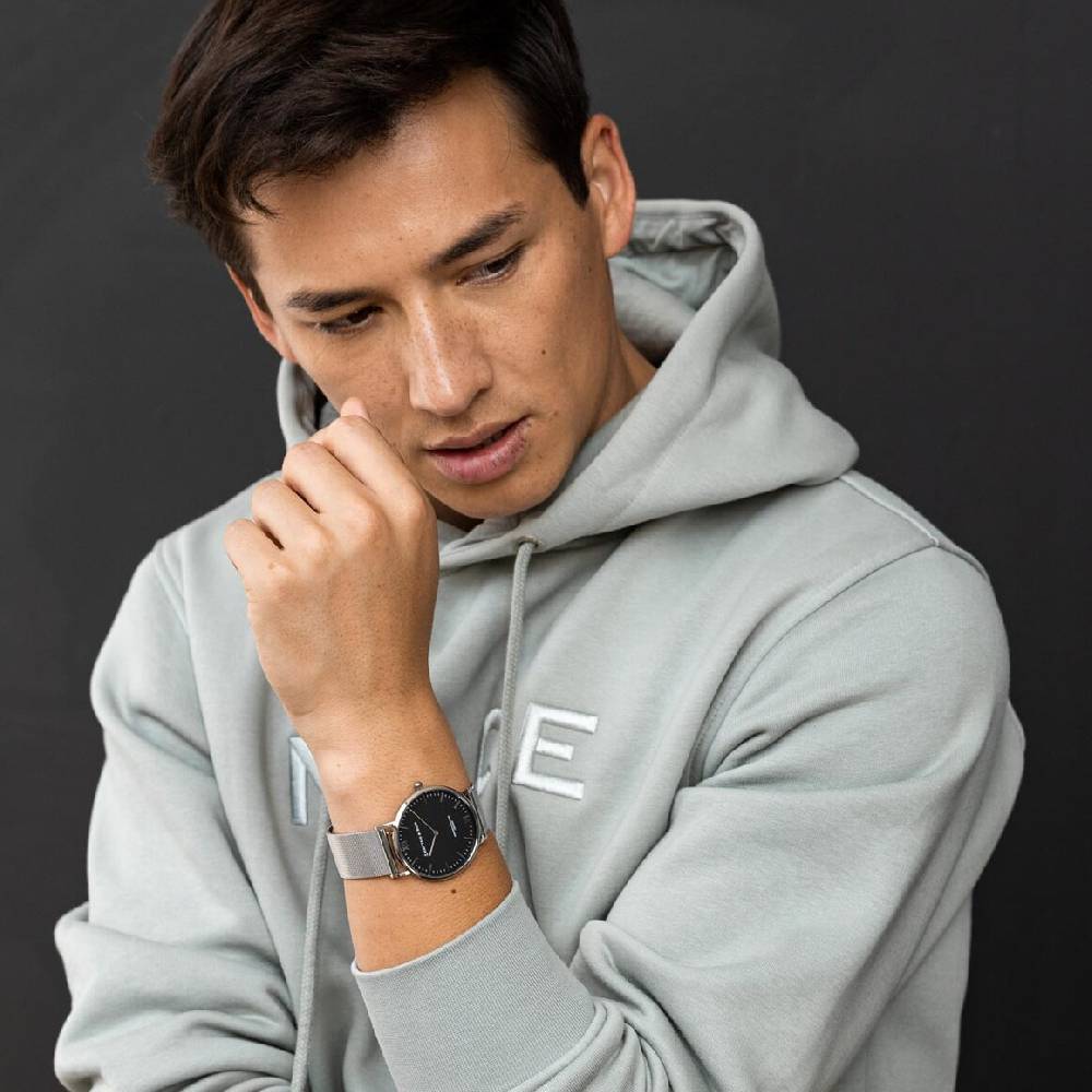 Kpten & Son Campus Silver Black Mesh Zeitlich begrenztes Angebot