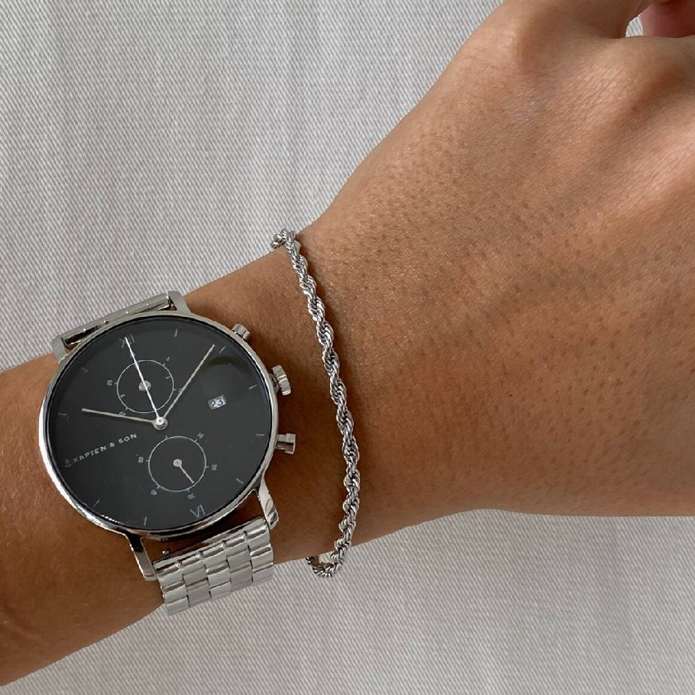 Kpten & Son Bracelet Helix Silver Bis zu 50% Rabatt