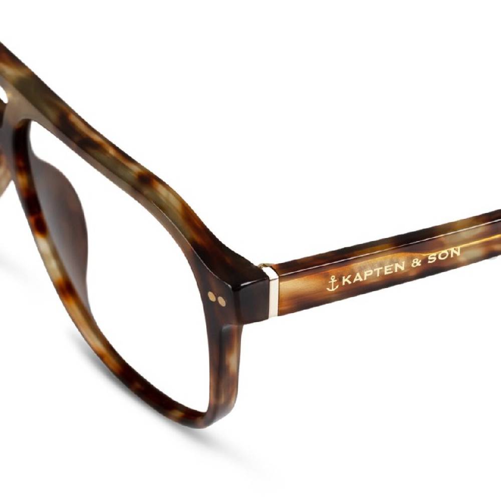 Kpten & Son Zurich Oversize Havana Tortoise mit Sehstärke Letzter Tag