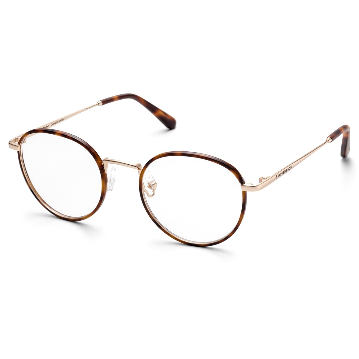 Kpten & Son London Matt Gold Tortoise mit Sehstärke Begrenzt auf 3 Tage