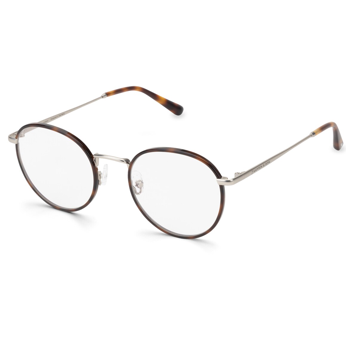 Kpten & Son London Small Silver Tortoise mit Sehstärke