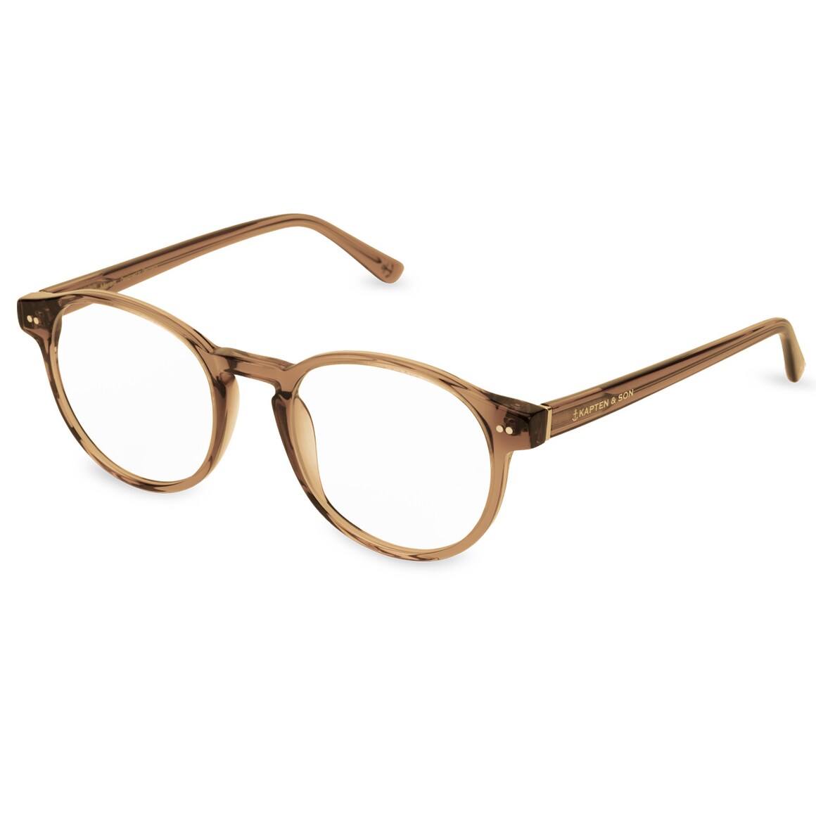 Kpten & Son Marais Small Transparent Caramel mit Sehstärke