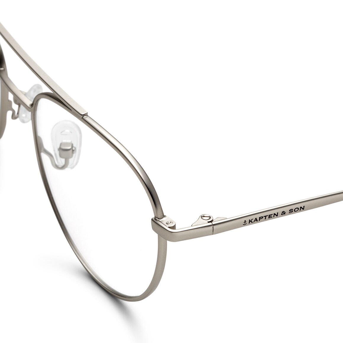 Kpten & Son Soho Small Matt Silver mit Sehstärke Valentinstagsangebot