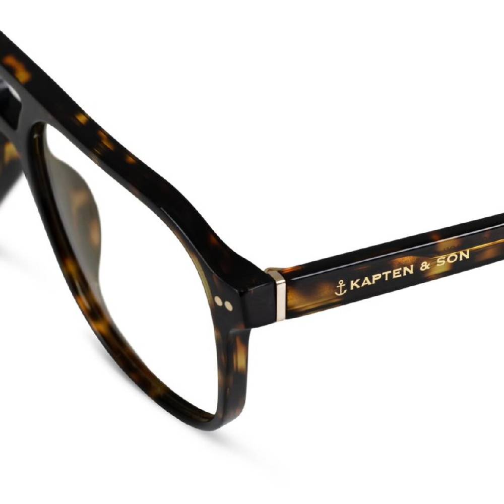 Kpten & Son Zurich Oversize Dark Tortoise mit Sehstärke Begrenzt auf 3 Tage