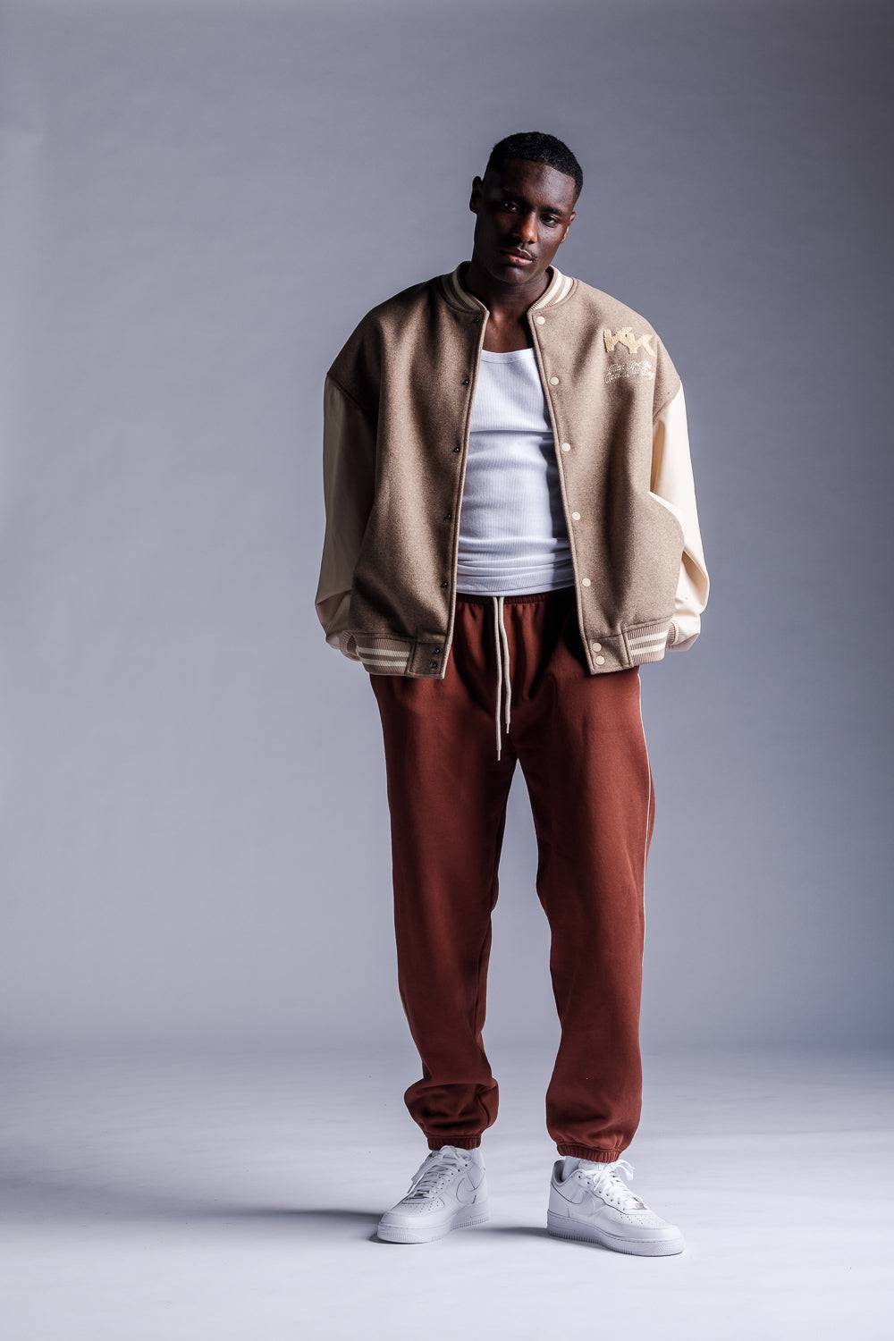 Karo Kauer College Jacket Beige Kauf eins, bekomm eins gratis