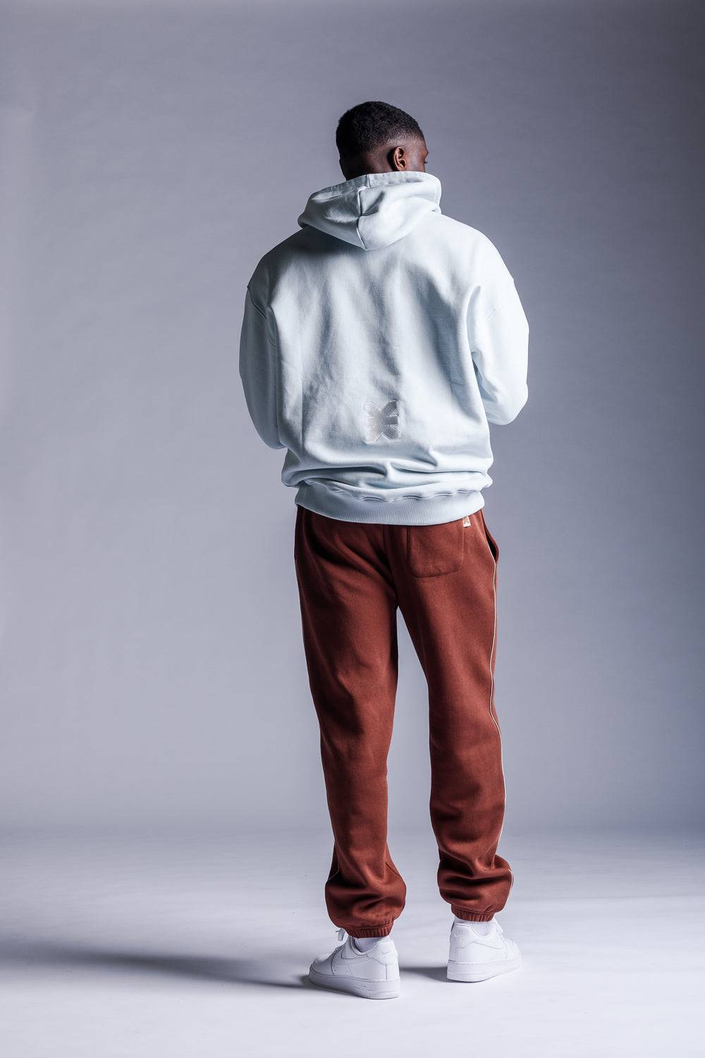 Karo Kauer Hoodie Ice Blue Tägliche Deals