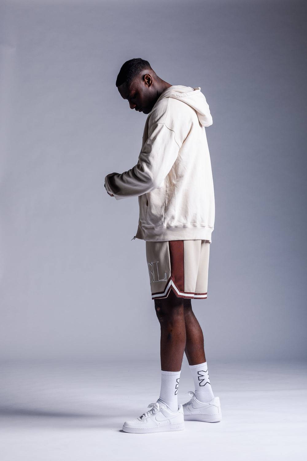 Karo Kauer Zipped Hoodie Beige Sonderangebote