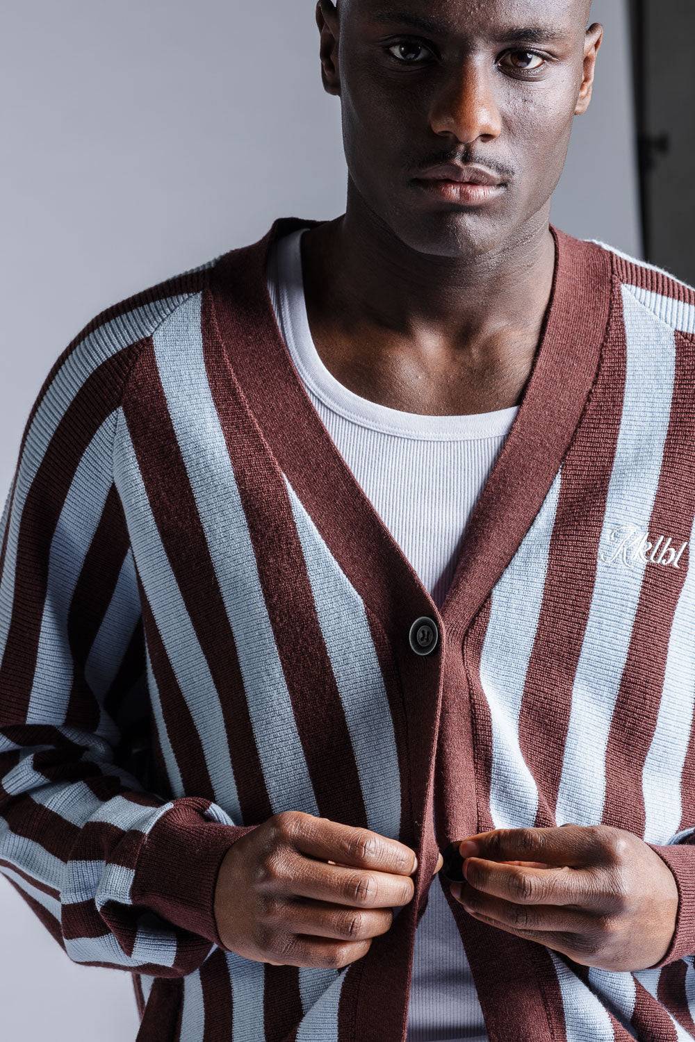 Karo Kauer Knit Cardigan Stripes Riesige Ersparnisse