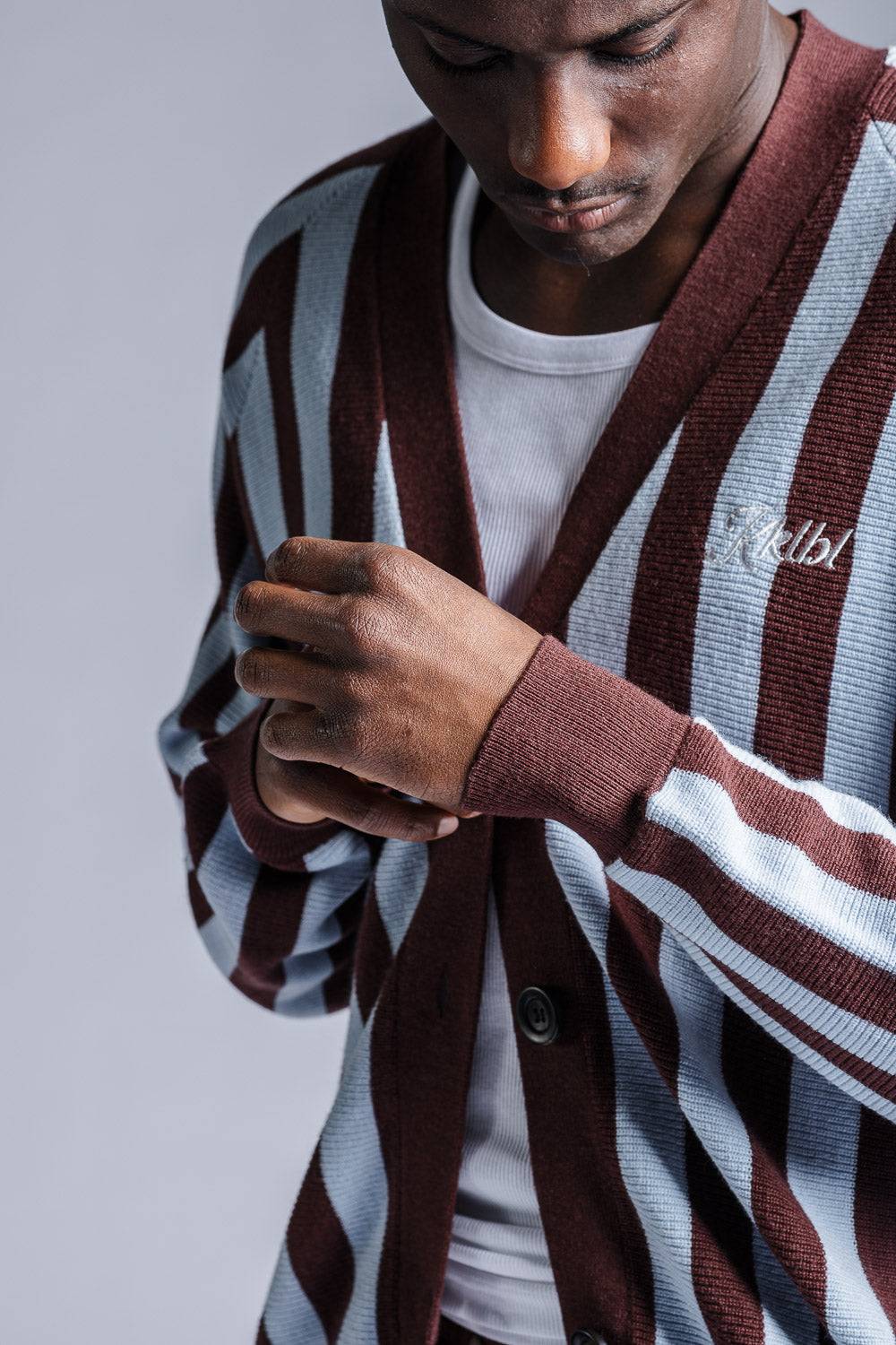 Karo Kauer Knit Cardigan Stripes Riesige Ersparnisse