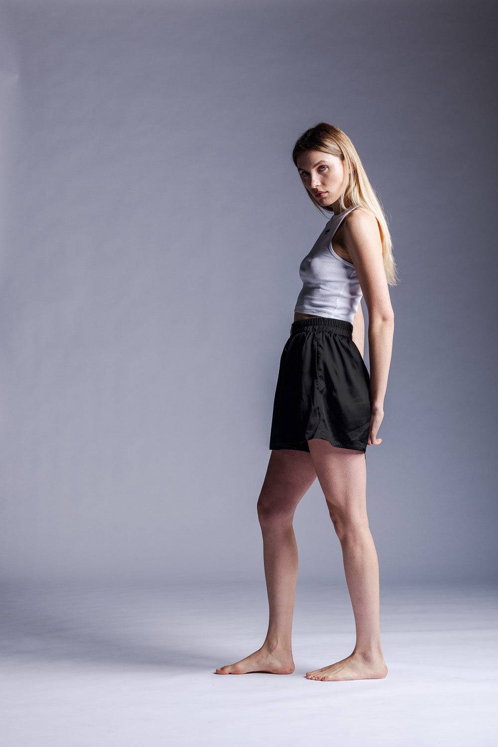 Karo Kauer Woven Shorts Black Begrenzt auf 3 Tage