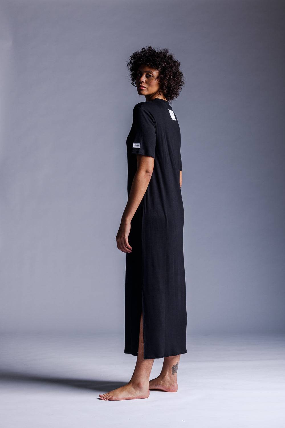Karo Kauer Jersey Rib Dress Shortsleeve Speichern exportieren