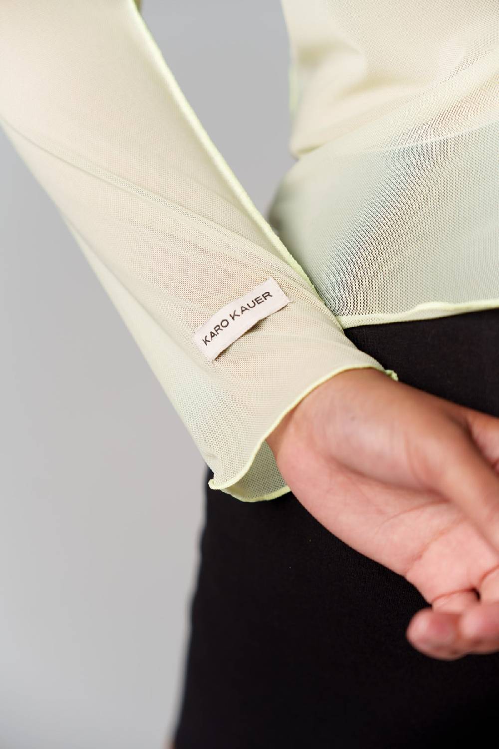 Karo Kauer Mesh Longsleeve Matcha Meist gekauft