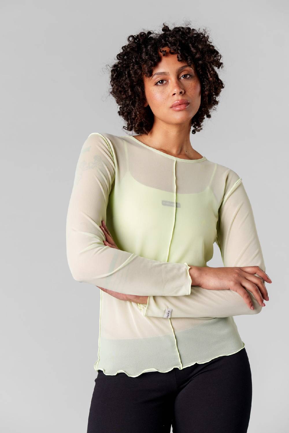Karo Kauer Mesh Longsleeve Matcha Meist gekauft