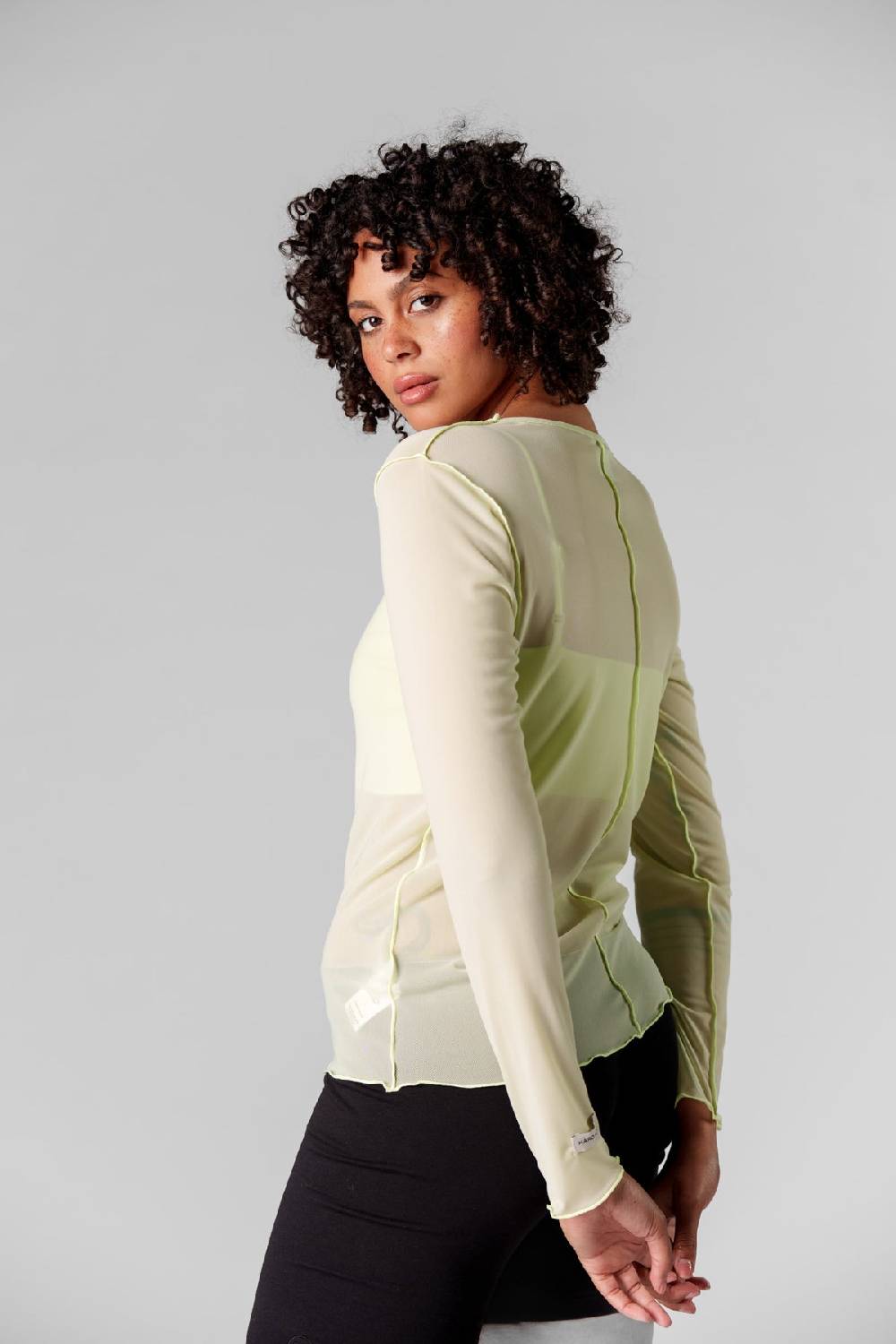 Karo Kauer Mesh Longsleeve Matcha Meist gekauft