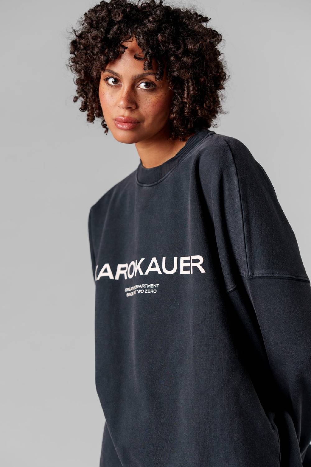 Karo Kauer Sweater Washed Grey Kostenloser Versand