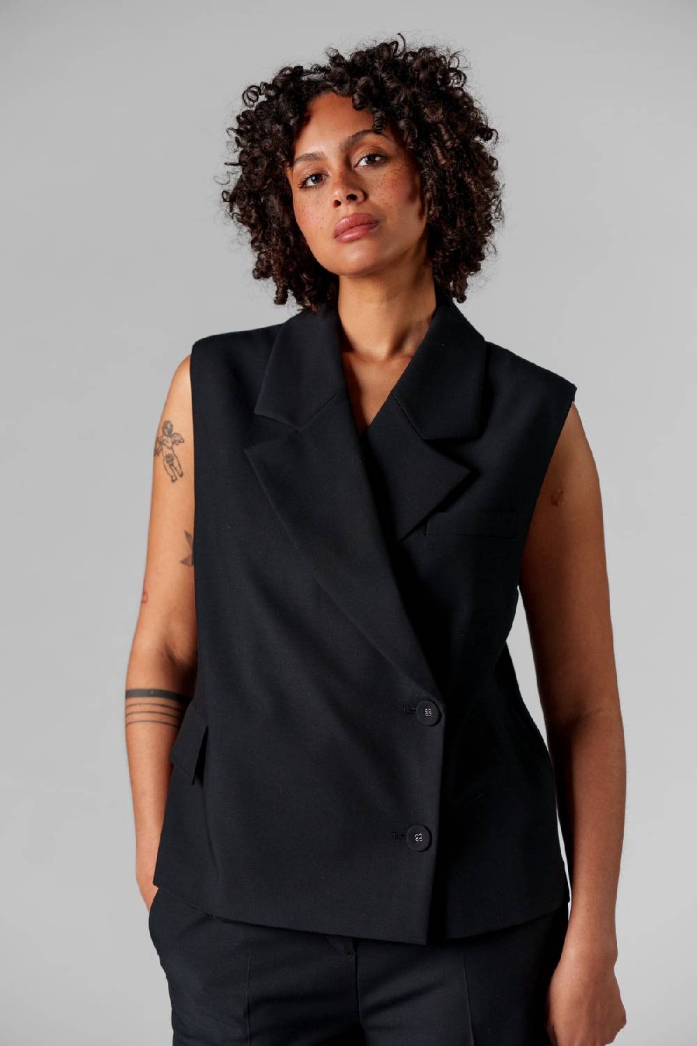Karo Kauer Formal Vest Black Limitierter Zeitrabatt