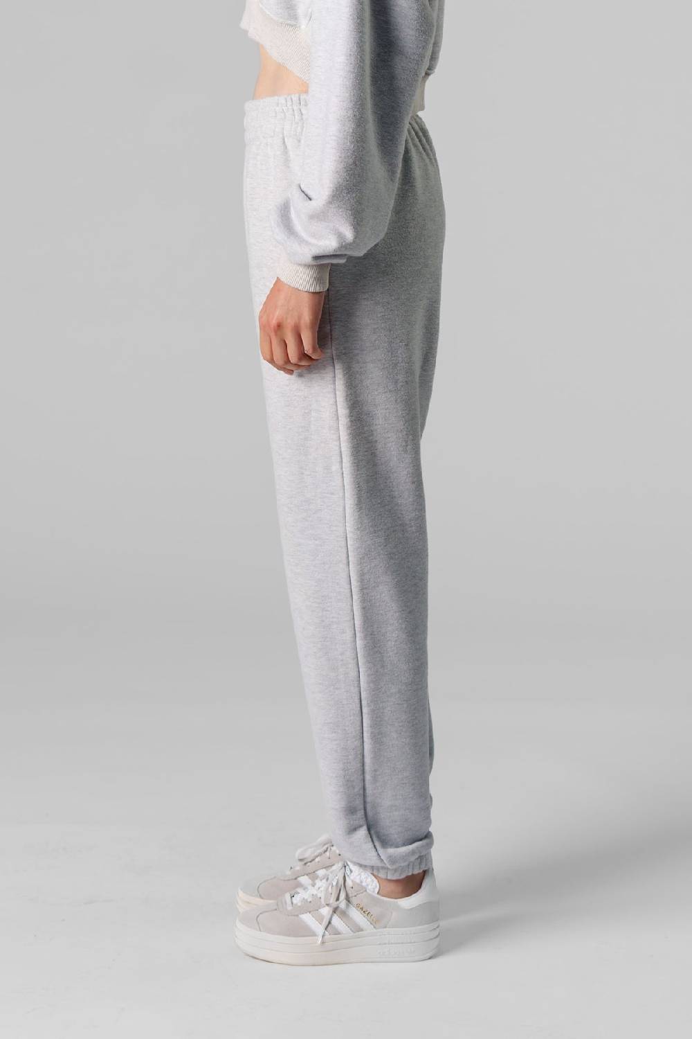 Karo Kauer Jogger Pants Melange Günstig kaufen