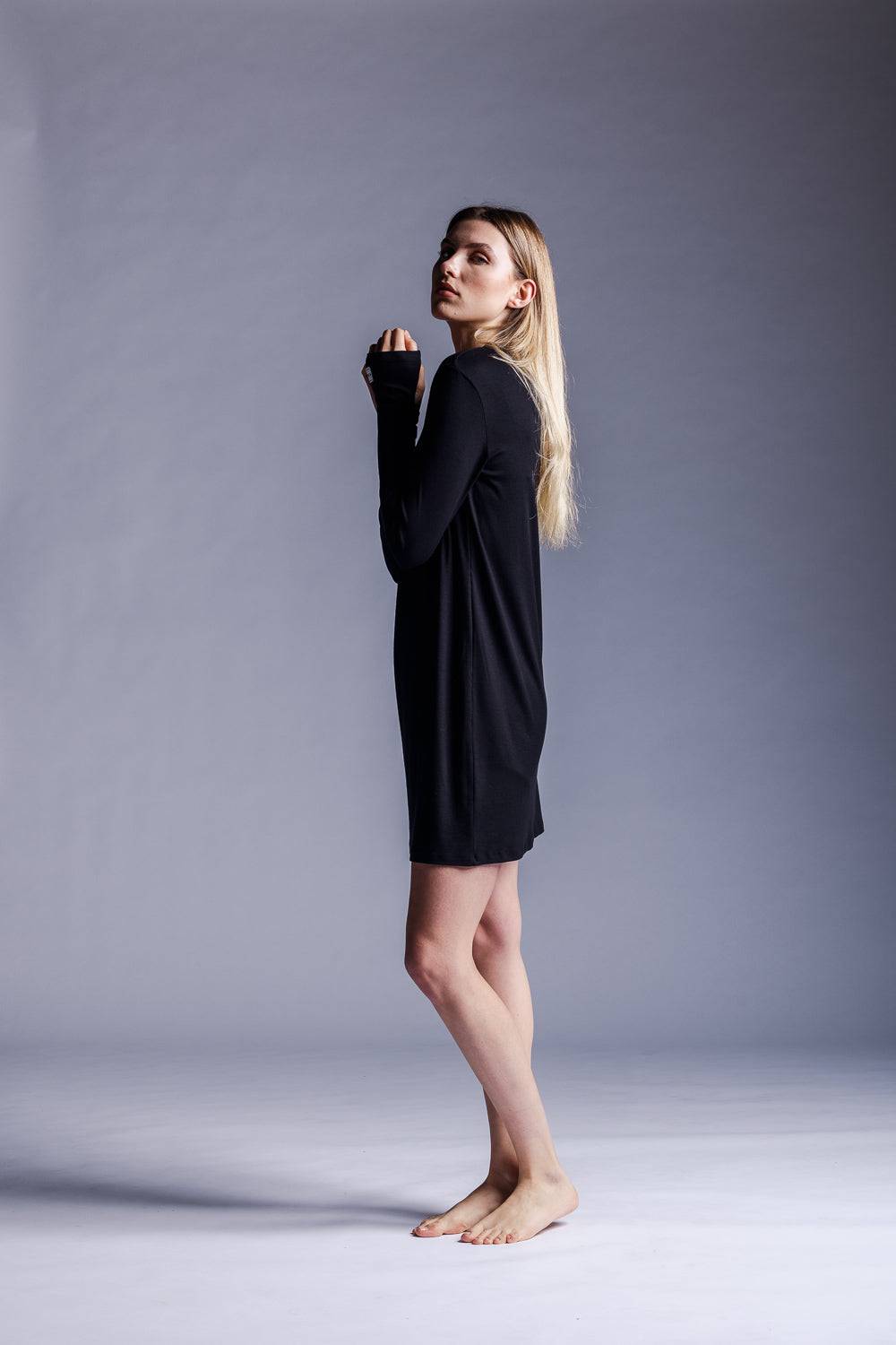 Karo Kauer Jersey Rib Dress Longsleeve Saisonschlussverkauf
