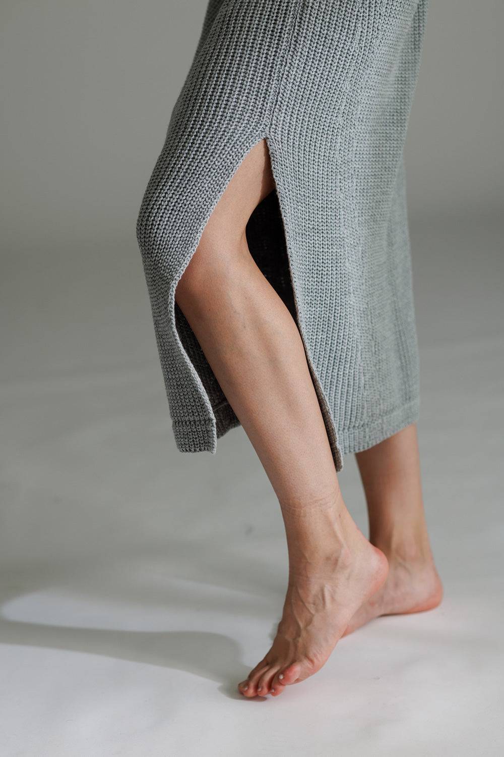 Karo Kauer Knit Dress Silver Grey Cyber Monday