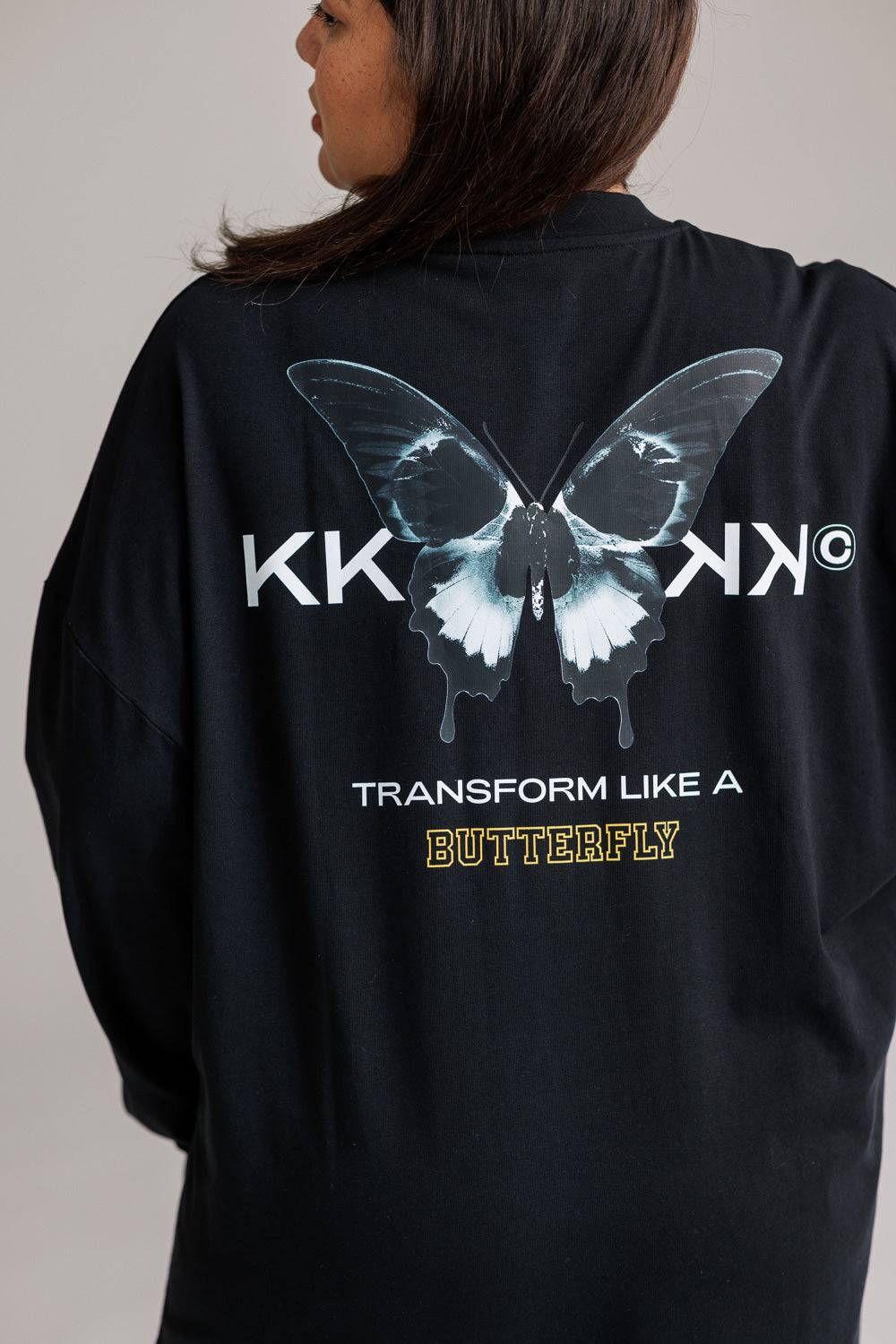 Karo Kauer Shirtdress Butterfly Black Osterangebot