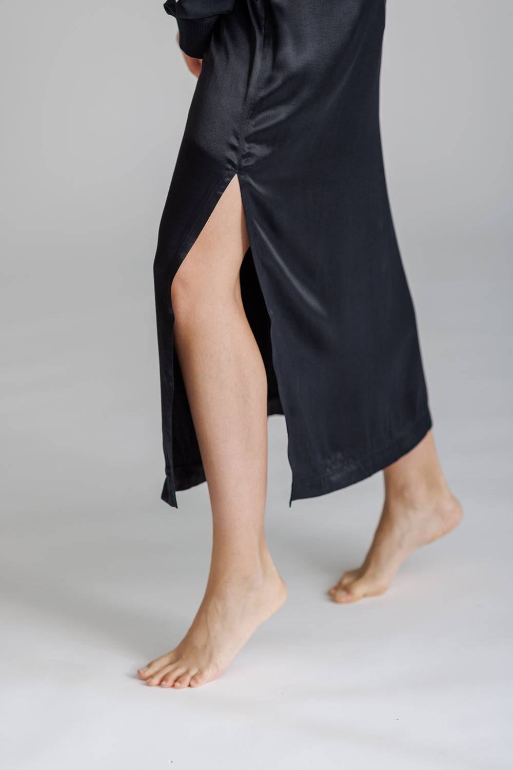 Karo Kauer Satin Skirt Black Jubiläumsangebot