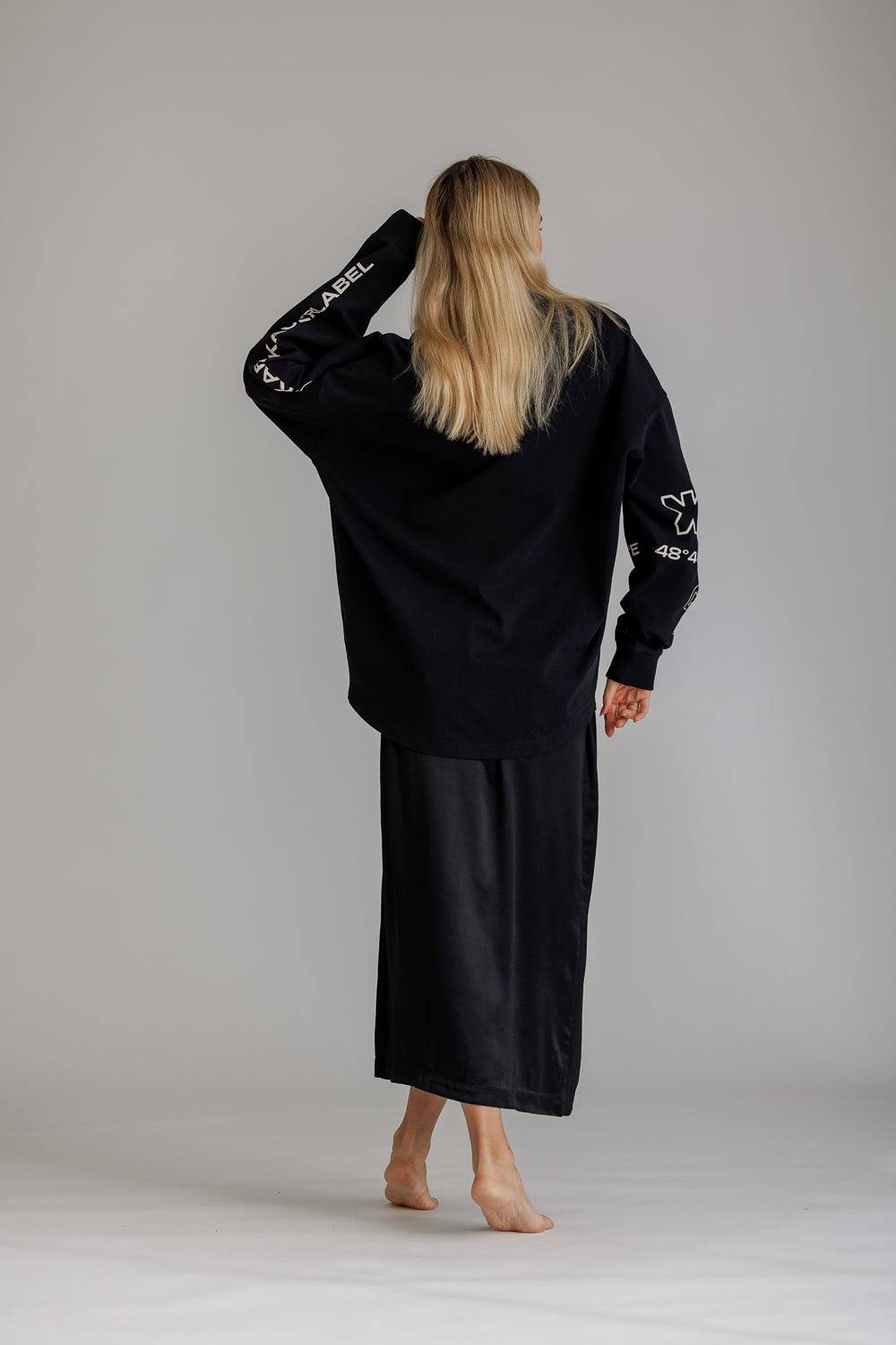 Karo Kauer Satin Skirt Black Jubiläumsangebot