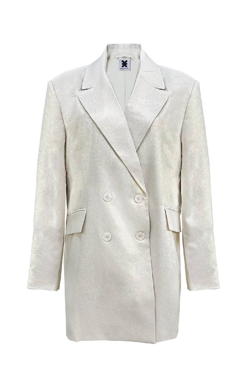 Karo Kauer Glam Blazer Dress Champagner Lagerräumung