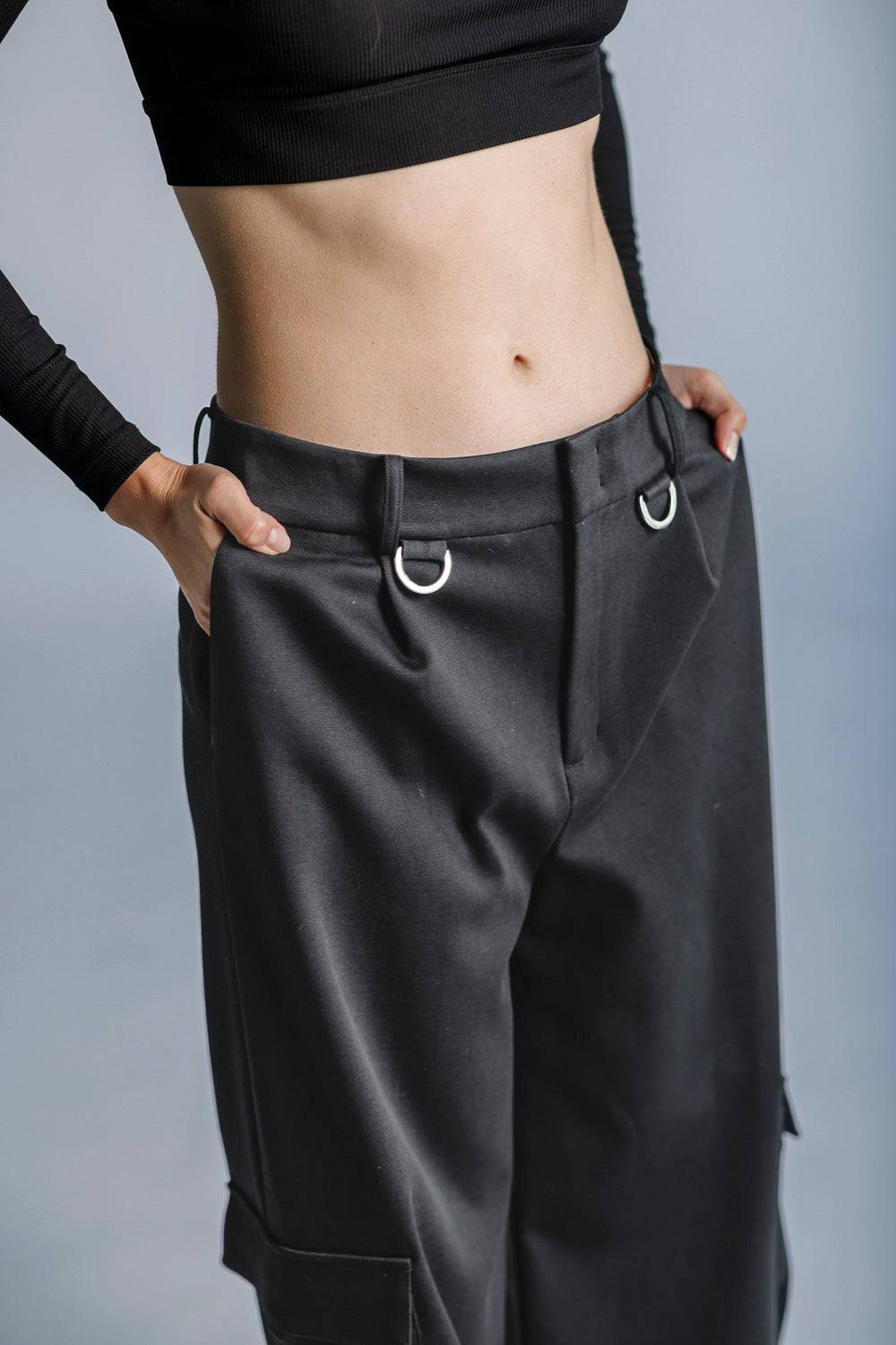 Karo Kauer Wide Leg Pants Dark Grey Top Angebot